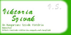 viktoria szivak business card